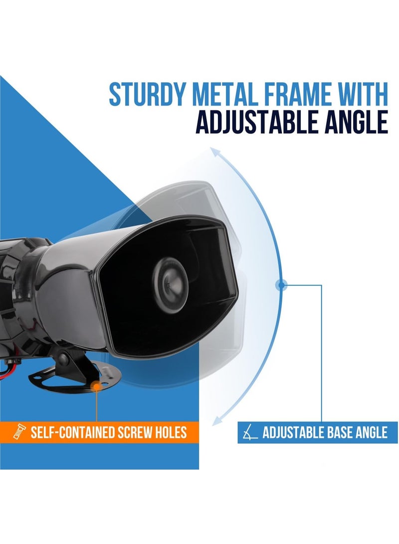 Arabest Car Siren Horn 7 Tone with Microphone ,Alarm Horn Siren 12V 100W Emergency Amplifier with Mic PA Speaker System Loud Car Alarm Police Ambulance Fire Hooter Traffic Sound - Image 3